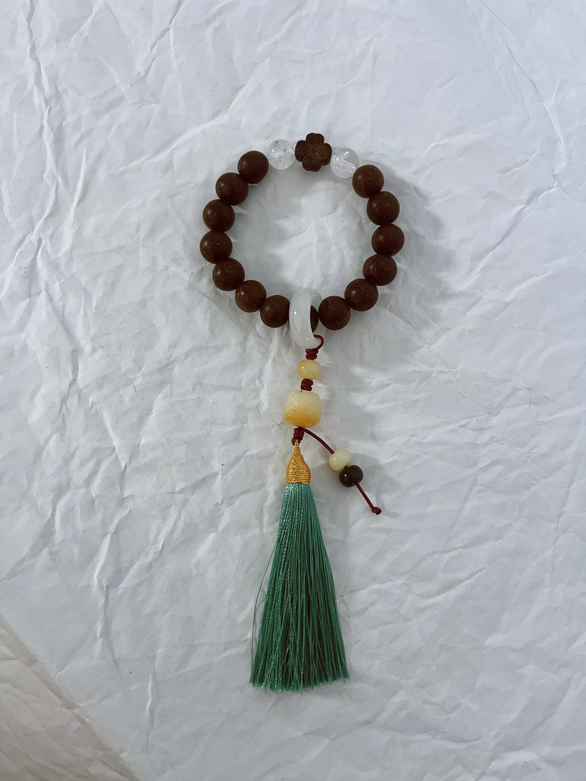 🧿 Qi Harmony · Botanical Scented Bead Bracelet