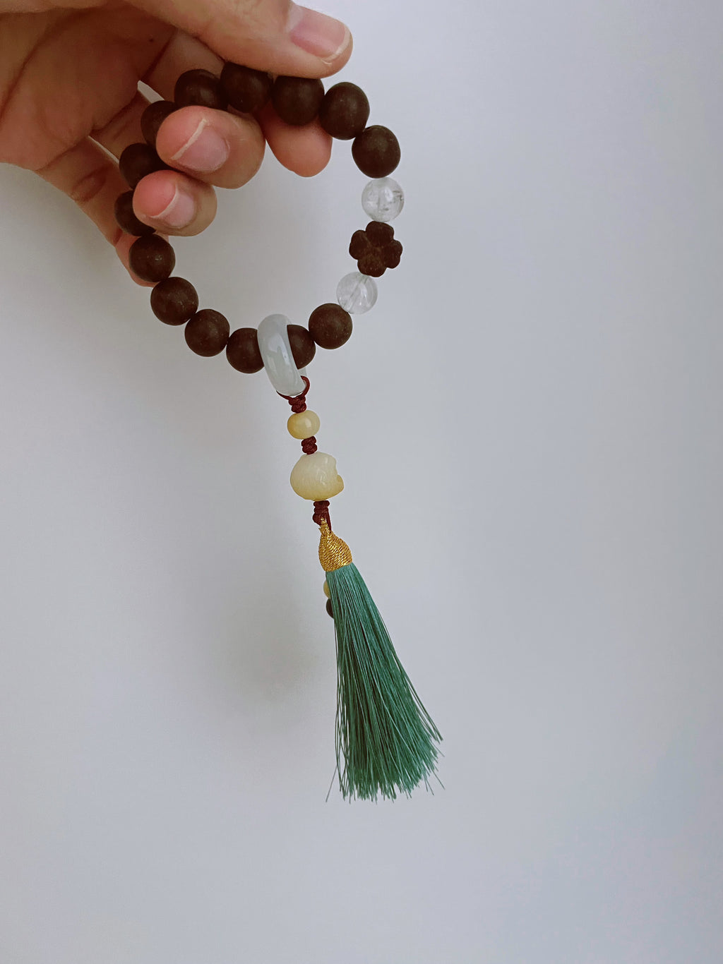 🧿 Qi Harmony · Botanical Scented Bead Bracelet