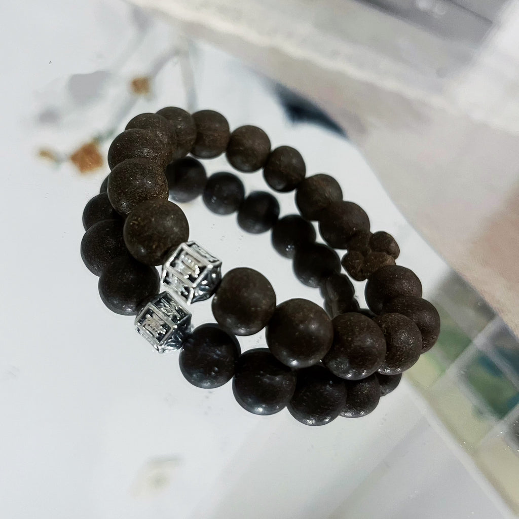 🧿Black Water Wealth Beads · Herbzen Handcrafted Botanical Scent Bracelet