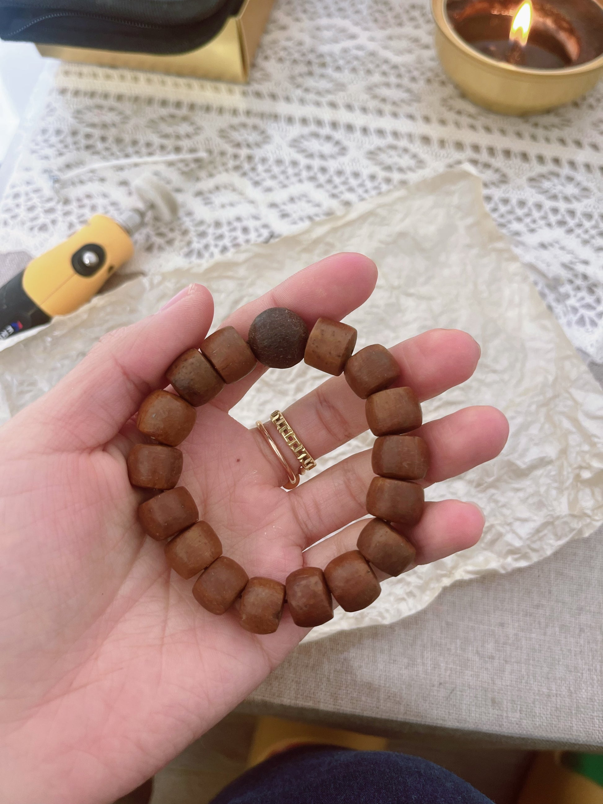 🐿️ HerbZen "Zijin Mouse" Natural Handmade Bead Bracelet