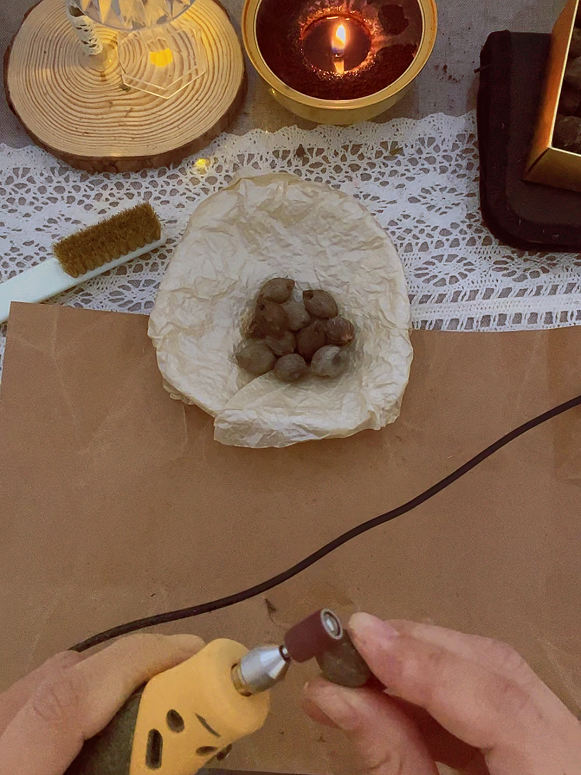 🐿️ HerbZen "Zijin Mouse" Natural Handmade Bead Bracelet