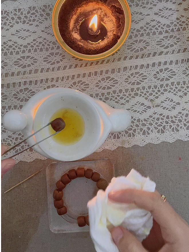 🐿️ HerbZen "Zijin Mouse" Natural Handmade Bead Bracelet