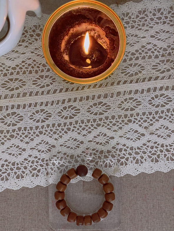 🐿️ HerbZen "Zijin Mouse" Natural Handmade Bead Bracelet