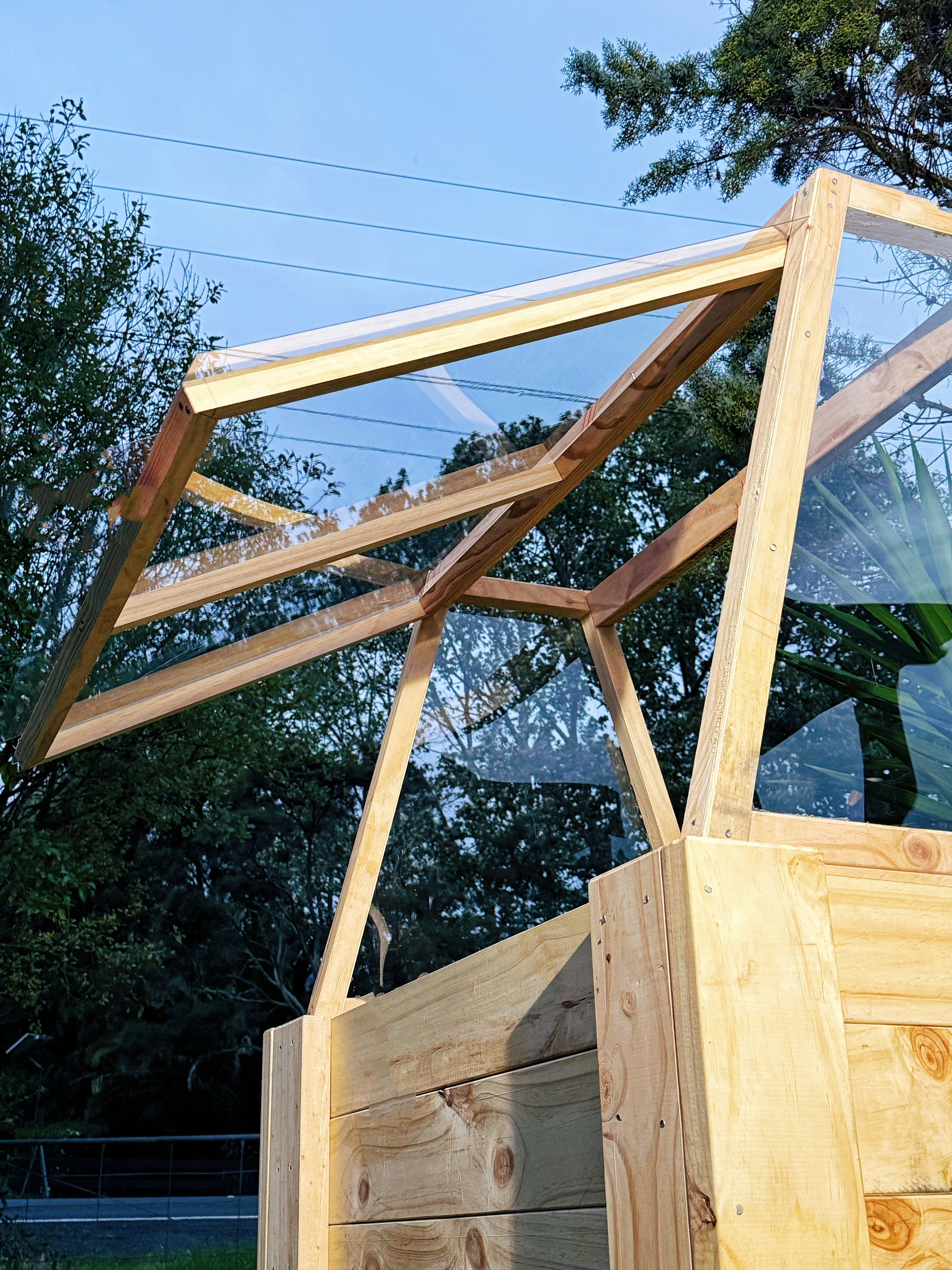 🌱【Elevated Wooden Greenhouse Planter Box】– Crafted from NZ Pine · Customizable